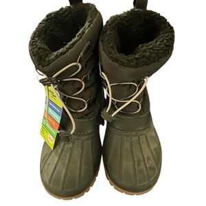 Western Chief Womens Snowden Boots 7 Black Waterproof 200g Thinsulate Faux Fur